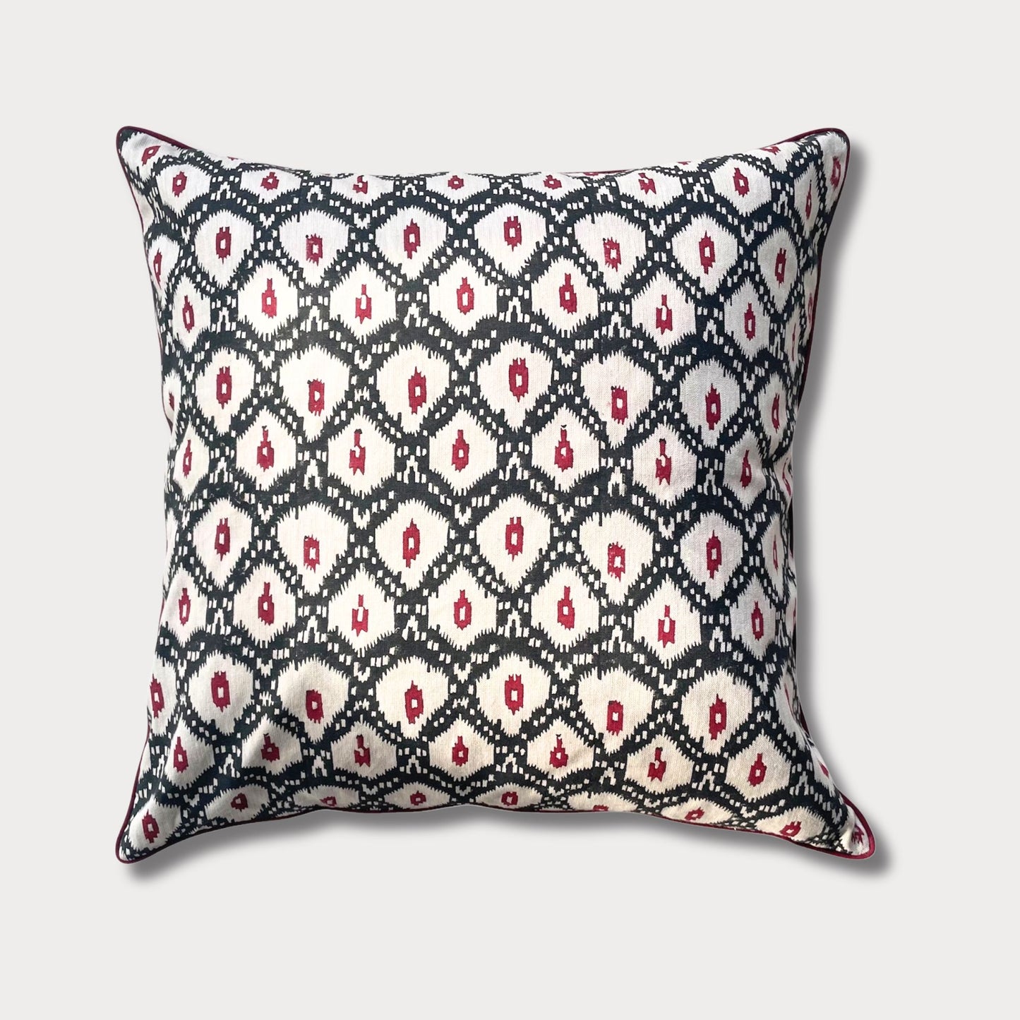 “Ikat” Handmade Linen Throw Pillow Cover