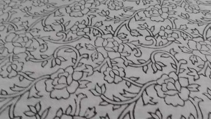 Gulaab - Hand Block Printed Linen Pillow Cover (Pink, Green)