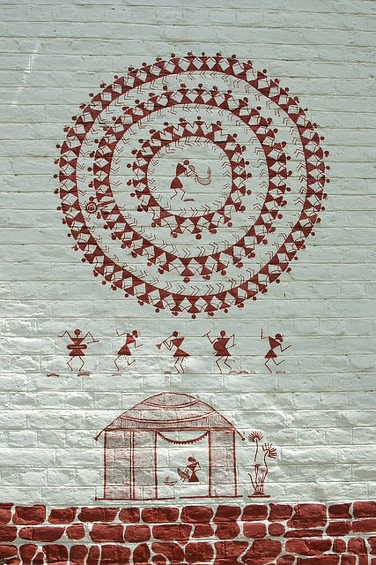 Traditional Warli artwork from Maharashtra
